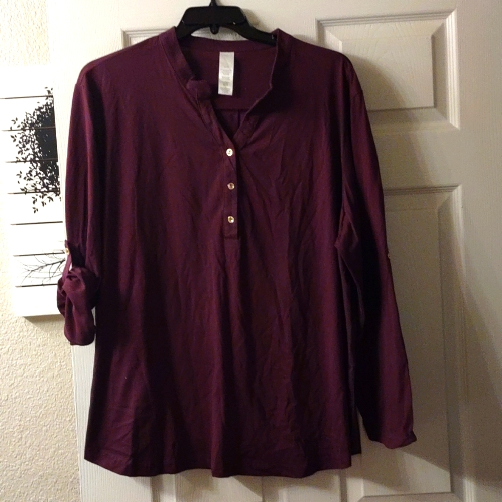 Plum Long Sleeve shirt